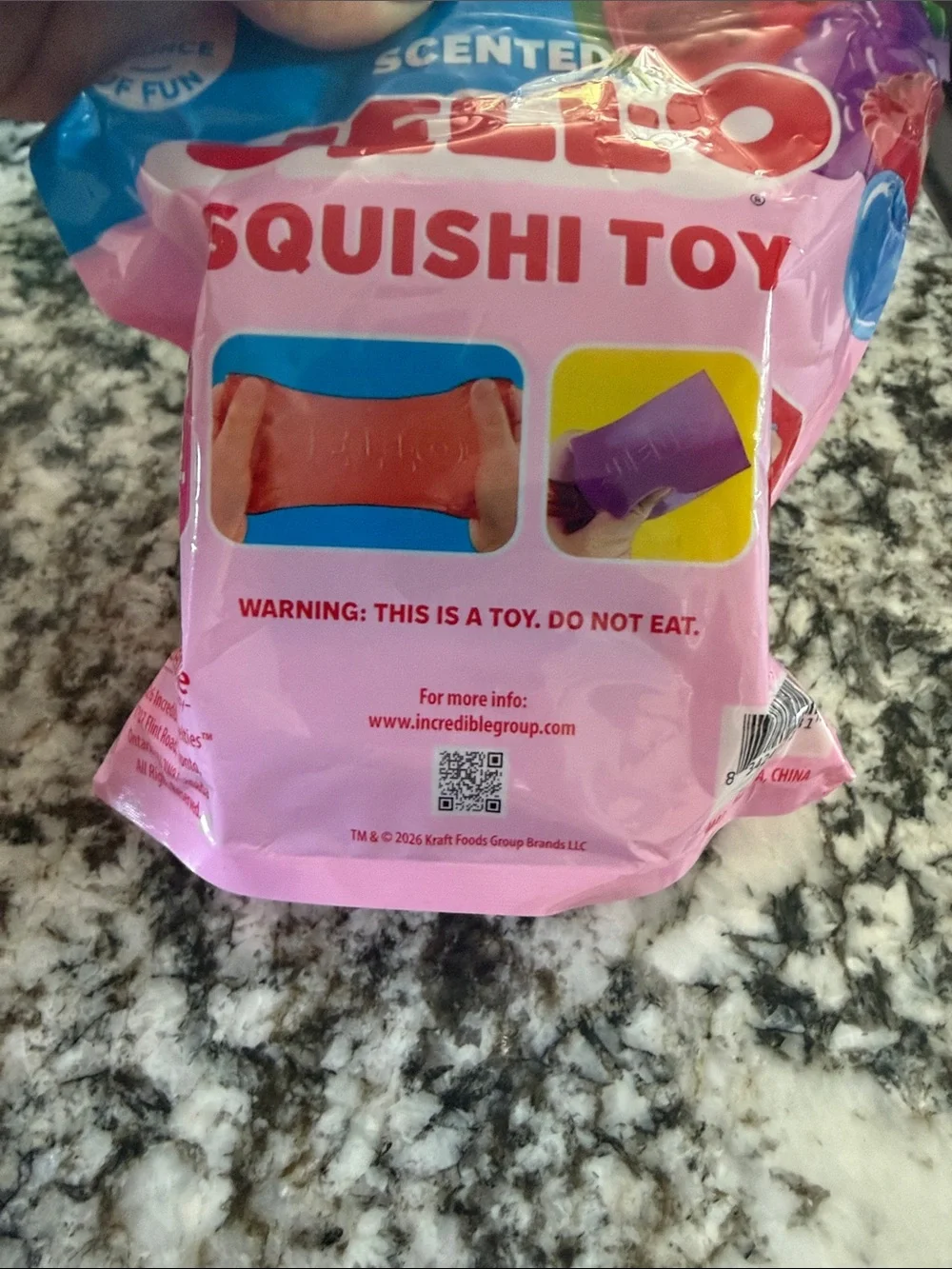 Scented Squishy jello  purple Toy  Scented NIOP